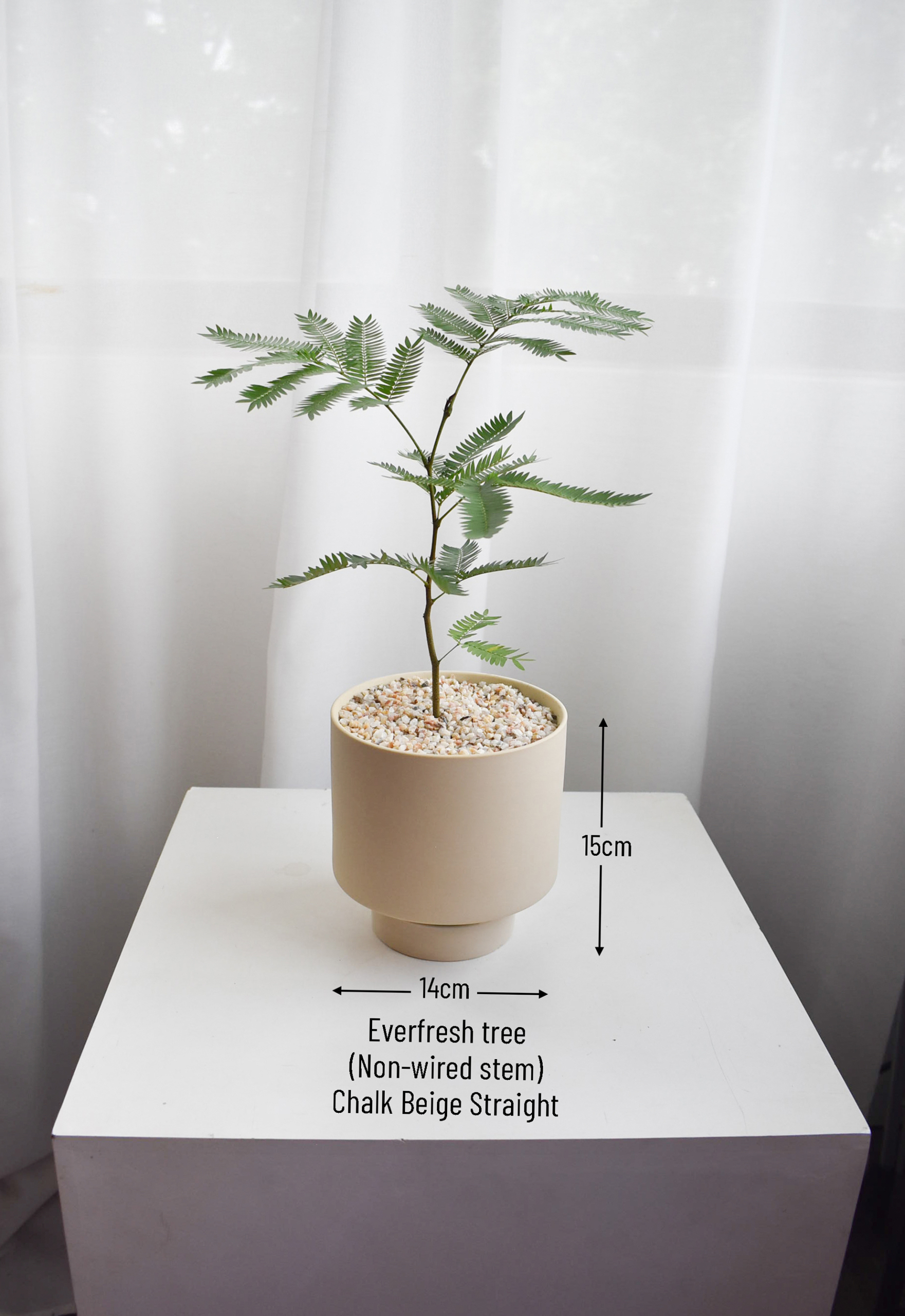 Everfresh trees size 3/4 in Chalk (Non-wired stem) - Image 3
